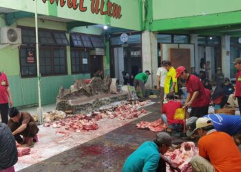 Masjid At-Taqwa Sukses Gelar Takbir Keliling, Sholat Idul Adha, Dan Penyembelihan Hewan Kurban
